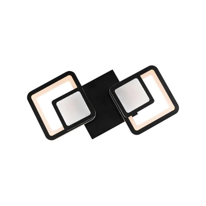 Πολυέλαιος LED με τηλεχειριστήριο BALANS 44W, 2 τετράγωνα, κρύο/θερμό/ουδέτερο φως, ρυθμιζόμενο, μαύροι πολυέλαιοι LED με τηλεχειριστήριο Προεπιλεγμένος τίτλος Alessandro Design