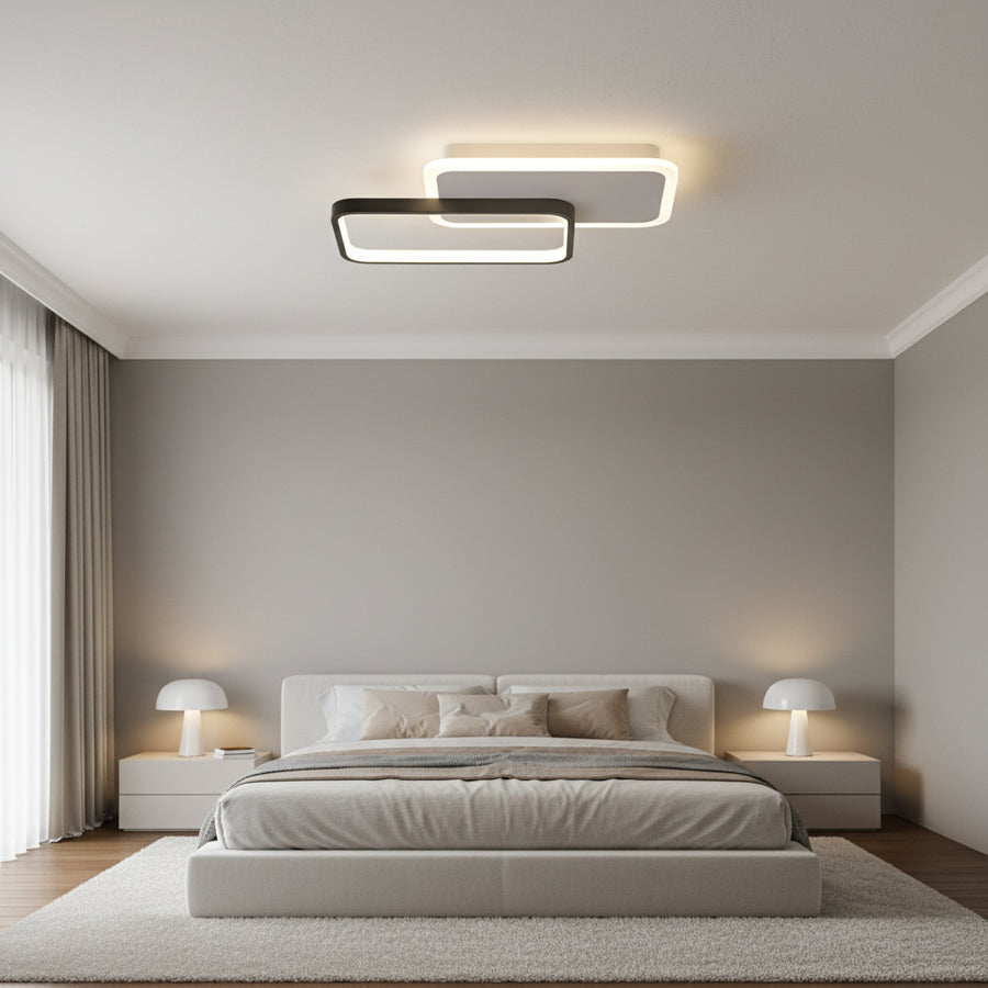 CAROLINA LED Πολυέλαιος 31W, 2 Στοιχείων, Κρύο/Ζεστό/Ουδέτερο φως, Μαύρο