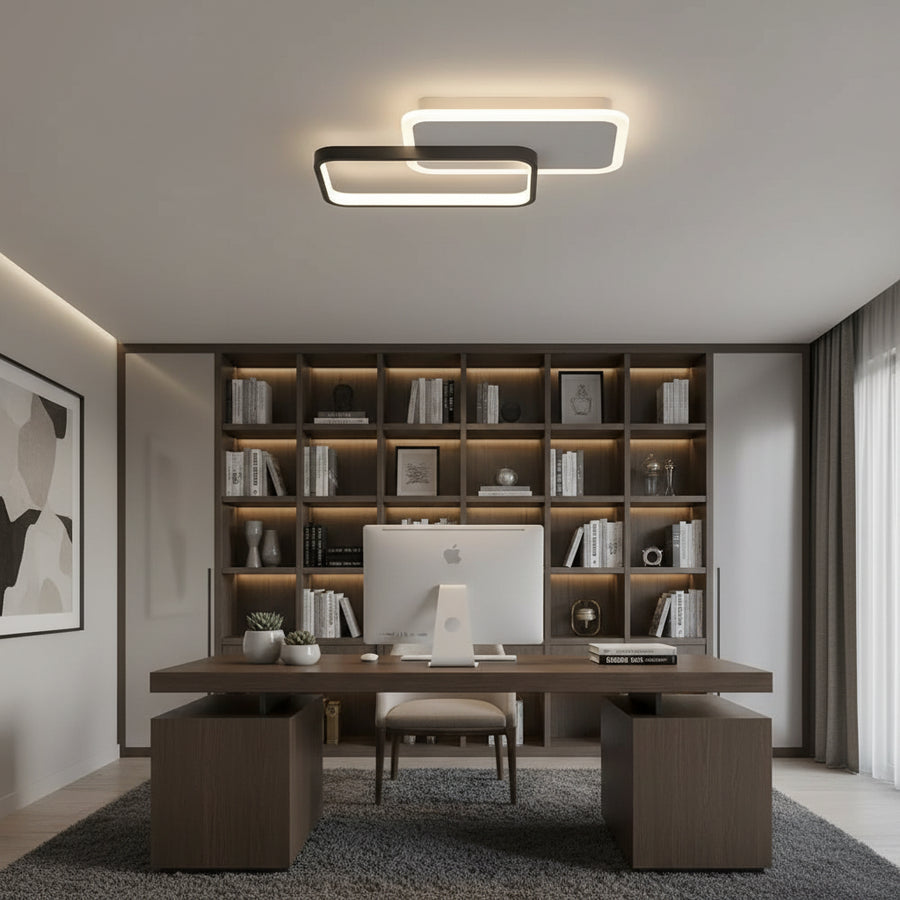 CAROLINA LED Πολυέλαιος 31W, 2 Στοιχείων, Κρύο/Ζεστό/Ουδέτερο φως, Μαύρο