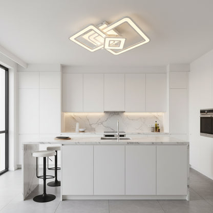 Πολυέλαιος LED Horetensia με τηλεχειριστήριο, 116 W, ρυθμιζόμενο, ζεστό/ουδέτερο/ψυχρό φως, λευκοί πολυέλαιοι LED με τηλεχειριστήριο Προεπιλεγμένος τίτλος Alessandro Design