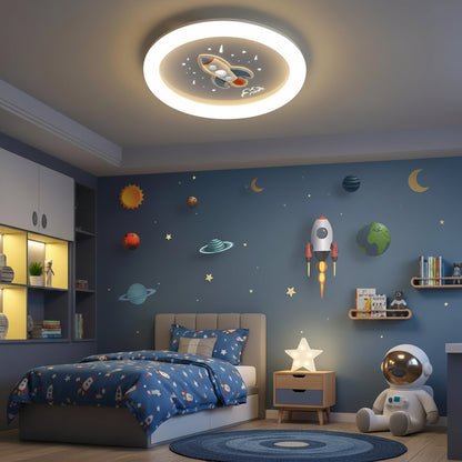 LED Πολυέλαιος ROCKET 49W, Διάμετρος 49cm, Κρύο/Ζεστό/Ουδέτερο φως, Λευκό Μπλε Παιδικοί Πολυέλαιοι Προεπιλεγμένος τίτλος Alessandro Design