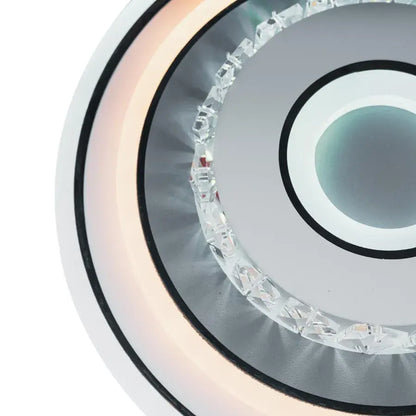 LED κρυστάλλινος πολυέλαιος SERILDA 40W, Διάμετρος 20cm, Κρύο/Ζεστό/Ουδέτερο φως, Λευκό