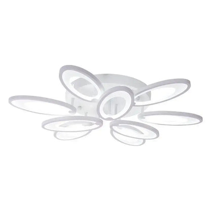 Πολυέλαιος LED με τηλεχειριστήριο SUNFLOWER 98W, 9 Στοιχεία, Κρύο/Ζεστό/Ουδέτερο φως, Ρυθμιζόμενο, Λευκοί πολυέλαιοι LED με τηλεχειριστήριο Προεπιλεγμένος τίτλος Alessandro Design