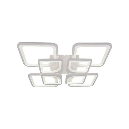 Πολυέλαιος LED με τηλεχειριστήριο ZOE 138W, 8 τετράγωνα, κρύο/θερμό/ουδέτερο φως, ρυθμιζόμενο, λευκός πολυέλαιος LED με τηλεχειριστήριο Προεπιλεγμένος τίτλος Alessandro Design