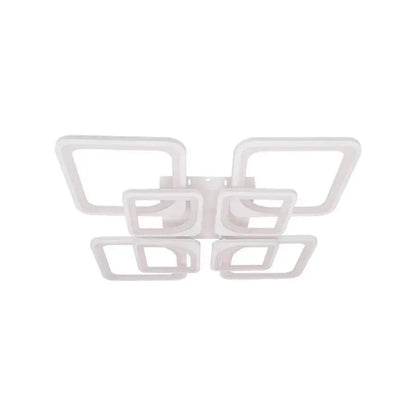 Πολυέλαιος LED με τηλεχειριστήριο ZOE 138W, 8 τετράγωνα, κρύο/θερμό/ουδέτερο φως, ρυθμιζόμενο, λευκός πολυέλαιος LED με τηλεχειριστήριο Προεπιλεγμένος τίτλος Alessandro Design