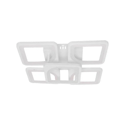 Πολυέλαιος LED με τηλεχειριστήριο FELY 80W, 5 τετράγωνα, κρύο/θερμό/ουδέτερο φως, ρυθμιζόμενο, λευκός πολυέλαιος LED με τηλεχειριστήριο Προεπιλεγμένος τίτλος Alessandro Design