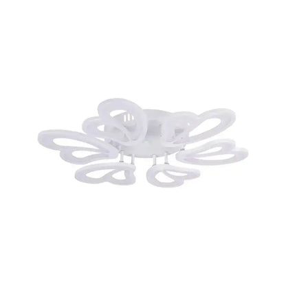 Πολυέλαιος LED με τηλεχειριστήριο BLOSSOM 78W, 6 πέταλα, Διάμετρος 60 cm, Κρύο/Ζεστό/Ουδέτερο φως, Ρυθμιζόμενο, Λευκός πολυέλαιος LED με τηλεχειριστήριο Προεπιλεγμένος τίτλος Alessandro Design