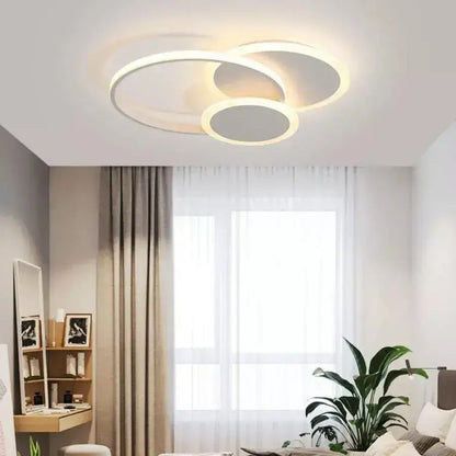 Πολυέλαιος LED με τηλεχειριστήριο SILVIAN, 58W, 3 κύκλοι, κρύο/θερμό/ουδέτερο φως, ρυθμιζόμενο, λευκός πολυέλαιος LED με τηλεχειριστήριο Προεπιλεγμένος τίτλος Alessandro Design
