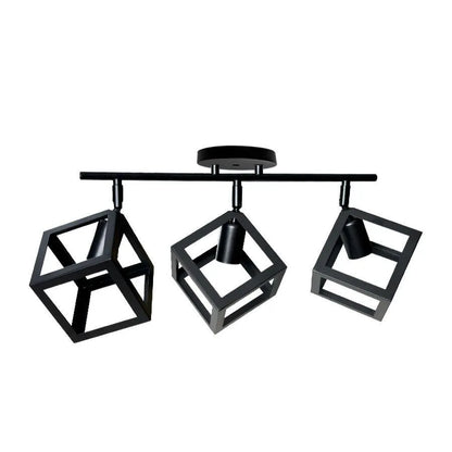 Πολυέλαιος FORMA CUB -STRUKTUR Trio, 3xE27, Black, Metal Industrial Chandeliers Προεπιλεγμένος τίτλος Alessandro Design