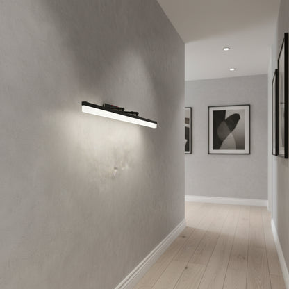 Φωτιστικό τοίχου LED, MALAWI, 6W, γραμμικό, Θερμό/Ουδέτερο/Κρύο φως, Μαύρα εσωτερικά φώτα τοίχου Προεπιλεγμένος τίτλος Alessandro Design
