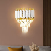 Crystal Chandelier Light VERSAILLES Piccolo, 2xE14, Λευκό Προεπιλεγμένο Εσωτερικό Φωτιστικό τοίχου Τίτλος Alessandro Design