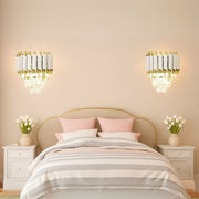 Crystal Chandelier Light VERSAILLES Piccolo, 2xE14, Λευκό Προεπιλεγμένο Εσωτερικό Φωτιστικό τοίχου Τίτλος Alessandro Design
