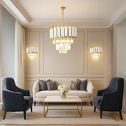 Crystal Chandelier Light VERSAILLES Piccolo, 2xE14, Λευκό Προεπιλεγμένο Εσωτερικό Φωτιστικό τοίχου Τίτλος Alessandro Design