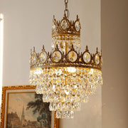 Crystal Chandelier REGALITE Petito, 8XE14, Διάμετρος 45cm, Γυαλιστερό χρυσό, Ρυθμιζόμενο ύψος Κρυστάλλινοι πολυέλαιοι Προεπιλεγμένος τίτλος Alessandro Design