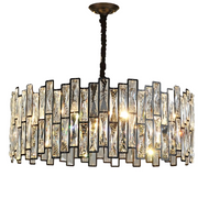 Crystal Chandelier MALBORK Eleganza 8xE14, Διάμετρος 49cm, Μαύρο, Ρυθμιζόμενο Ύψος Crystal Chandeliers Προεπιλεγμένος τίτλος Alessandro Design