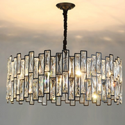 Crystal Chandelier MALBORK Eleganza 8xE14, Διάμετρος 49cm, Μαύρο, Ρυθμιζόμενο Ύψος Crystal Chandeliers Προεπιλεγμένος τίτλος Alessandro Design