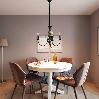 Πολυέλαιος VINTAGE, τύπου κρεμαστό, ANJOU, Circular, 3xE14, Metal, Black Vintage Chandeliers Προεπιλεγμένος τίτλος Alessandro Design