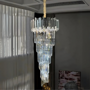 Crystal Candelabra BLOIS Ascendere E14, Διάμετρος 60cm, Ασημί, Ρυθμιζόμενο ύψος Crystal Candelabra Προεπιλεγμένος τίτλος Alessandro Design