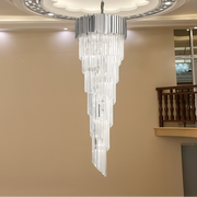 Crystal Candelabra BLOIS Ascendere E14, Διάμετρος 60cm, Ασημί, Ρυθμιζόμενο ύψος Crystal Candelabra Προεπιλεγμένος τίτλος Alessandro Design