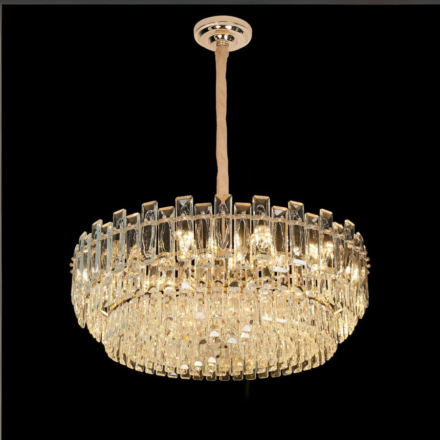 Crystal Chandelier FONTAINEBLEAU Supremo, 15x E14, Διάμετρος 75cm, Χρυσό, Ρυθμιζόμενο Ύψος Crystal Chandeliers Προεπιλεγμένος τίτλος Alessandro Design