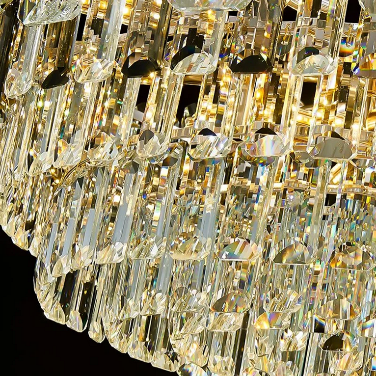 Crystal Chandelier FONTAINEBLEAU Supremo, 15x E14, Διάμετρος 75cm, Χρυσό, Ρυθμιζόμενο Ύψος Crystal Chandeliers Προεπιλεγμένος τίτλος Alessandro Design