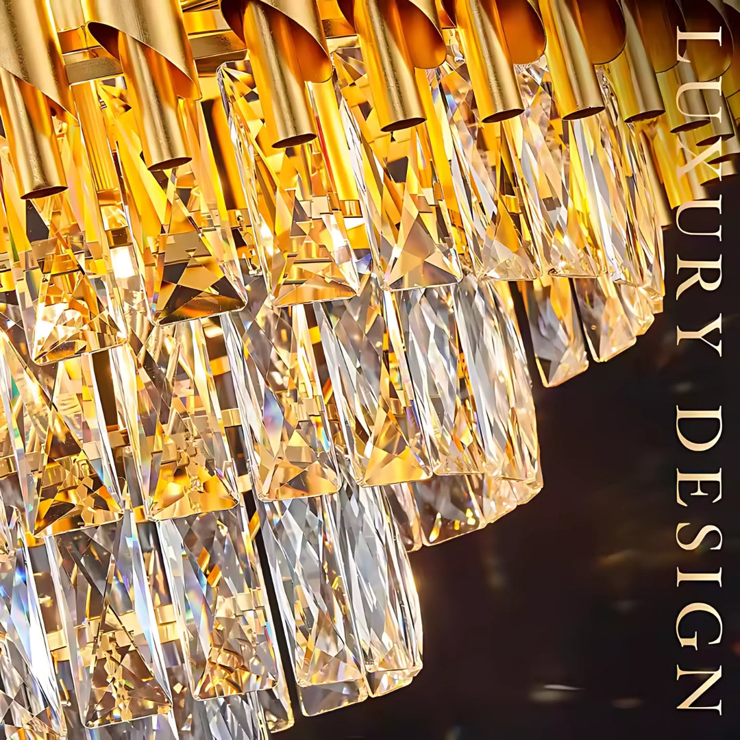 Crystal Chandelier VERSAILLES Magno 8x E14, Διάμετρος 60cm, Χρυσό, Ρυθμιζόμενο ύψος Crystal Chandelier Προεπιλεγμένος τίτλος Alessandro Design