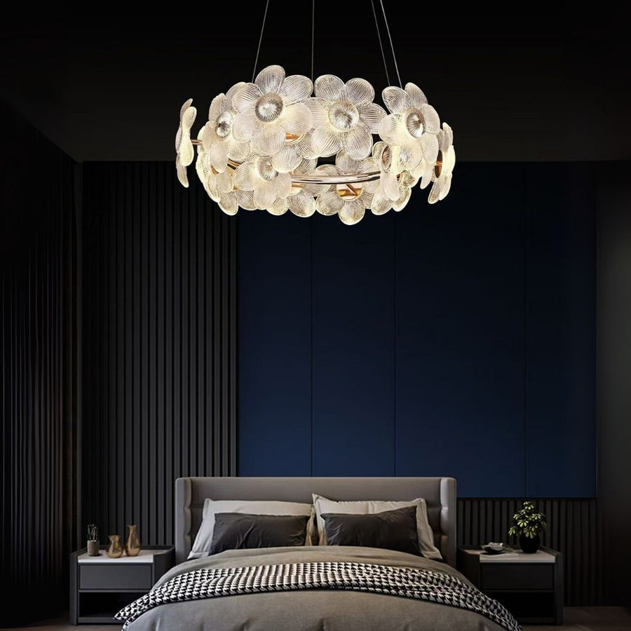 Κρυστάλλινος πολυέλαιος LED, Cadenza Allegro 40W, Διάμετρος 48 cm, Ρυθμιζόμενο Ύψος, Χρυσό, Ζεστό/Ψυχρό/Ουδέτερο φως 3000K/4000K/6000K, Μεταλλικός και κρύσταλλος πολυέλαιος Προεπιλεγμένος τίτλος Alessandro Design