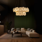 Crystal Candelabra Cadenza Largo, Διάμετρος 76cm, 132W, 3000K4000K6000K, Ρυθμιζόμενο ύψος, Gold Crystal Candelabra Προεπιλεγμένος τίτλος Alessandro Design