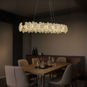 Crystal Chandelier Cadenza Allegro, 80W, Ζεστό/Ουδέτερο/Ψυχρό φως, Ρυθμιζόμενο ύψος, Χρυσοί Κρυστάλλοι Πολυέλαιοι Προεπιλεγμένος τίτλος Alessandro Design