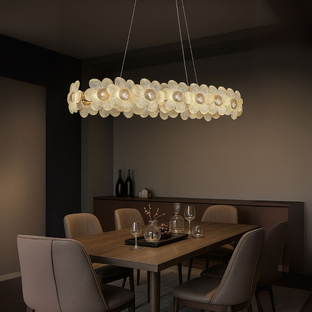 Crystal Chandelier Cadenza Allegro, 80W, Ζεστό/Ουδέτερο/Ψυχρό φως, Ρυθμιζόμενο ύψος, Χρυσοί Κρυστάλλοι Πολυέλαιοι Προεπιλεγμένος τίτλος Alessandro Design