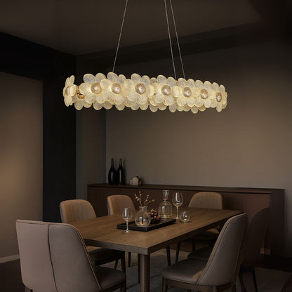 Crystal Chandelier Cadenza Allegro, 80W, Ζεστό/Ουδέτερο/Ψυχρό φως, Ρυθμιζόμενο ύψος, Χρυσοί Κρυστάλλοι Πολυέλαιοι Προεπιλεγμένος τίτλος Alessandro Design