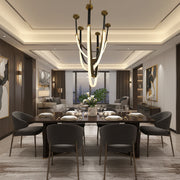 Modern Chandelier, LED, ARIA Largo, 31W, Warm light, Black Modern Chandeliers Προεπιλεγμένος τίτλος Alessandro Design