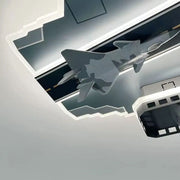 Πολυέλαιος LED AIRCRAFT για παιδιά, 128W, Κρύο/Ζεστό/Ουδέτερο φως, Aeronautical Grey Children's Chandeliers Προεπιλεγμένος τίτλος Alessandro Design