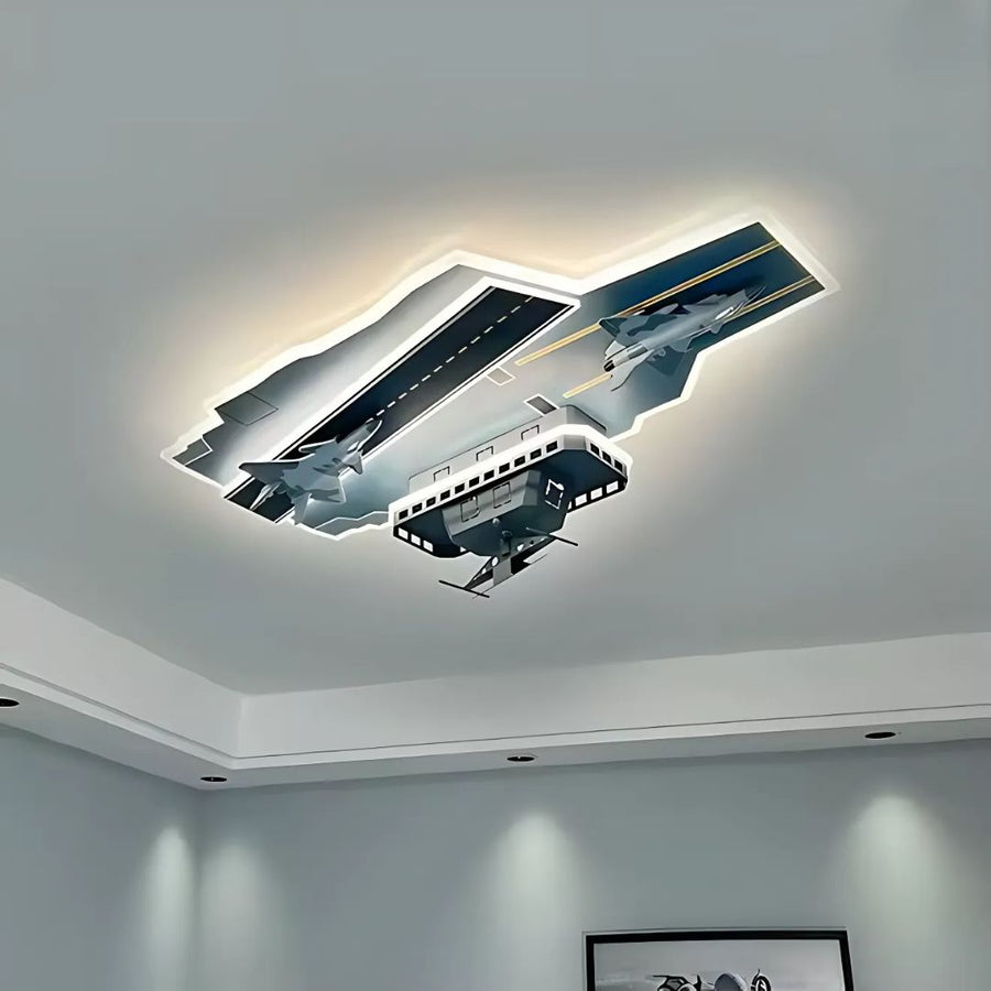 Πολυέλαιος LED AIRCRAFT για παιδιά, 128W, Κρύο/Ζεστό/Ουδέτερο φως, Aeronautical Grey Children's Chandeliers Προεπιλεγμένος τίτλος Alessandro Design