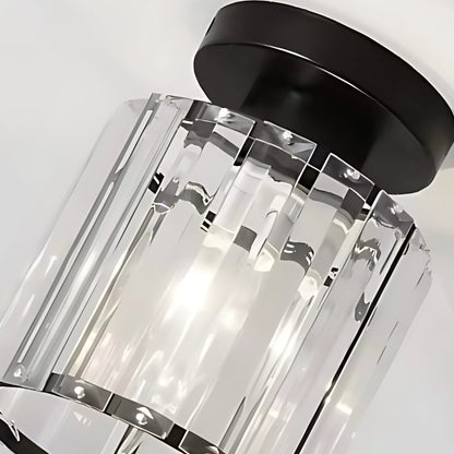 Classic Chandelier, Georgian, 1x E27, Glass Shade, Black, Metal and Glass Classic Chandeliers Προεπιλεγμένος τίτλος Alessandro Design