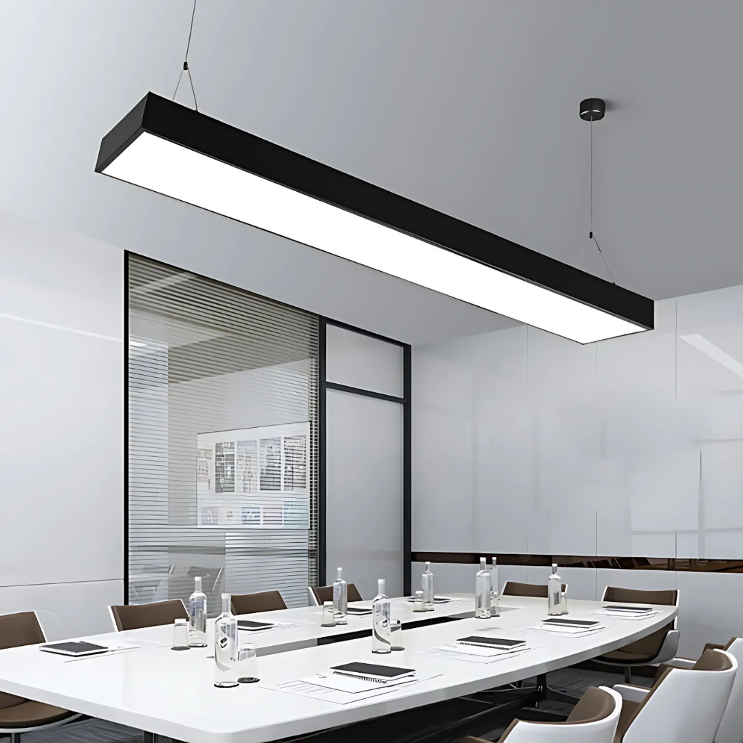 Κρεμαστός πολυέλαιος LED DARIN, 120cm, 23W, Ρυθμιζόμενο ύψος, Cold Light, Black Modern Chandeliers Προεπιλεγμένος τίτλος Alessandro Design