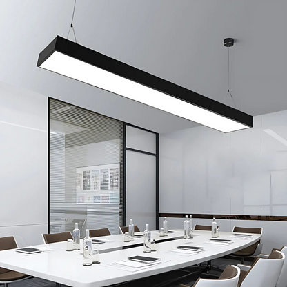 Κρεμαστός πολυέλαιος LED DARIN, 120cm, 23W, Ρυθμιζόμενο ύψος, Cold Light, Black Modern Chandeliers Προεπιλεγμένος τίτλος Alessandro Design