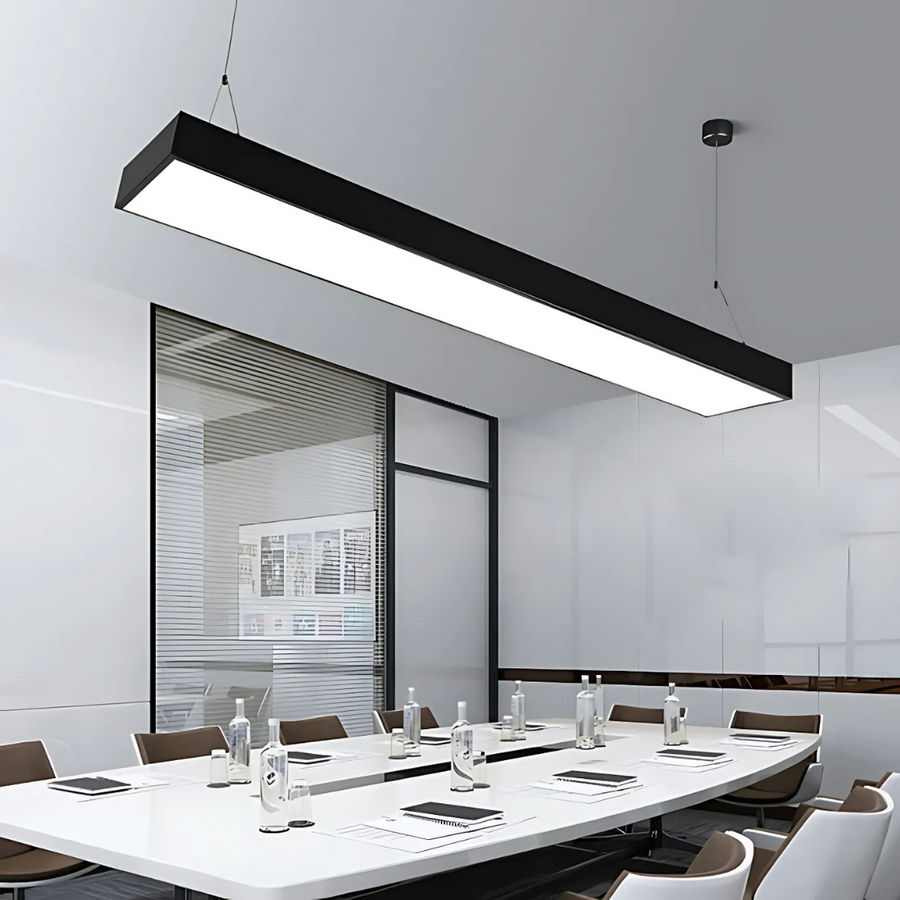 Κρεμαστός πολυέλαιος LED DARIN, 120cm, 23W, Ρυθμιζόμενο ύψος, Cold Light, Black Modern Chandeliers Προεπιλεγμένος τίτλος Alessandro Design