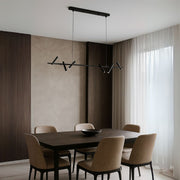 Harman LED Chandelier, 23W, 6 Sources, Neutral Light, Black Modern Chandeliers Προεπιλεγμένος τίτλος Alessandro Design