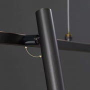 Harman LED Chandelier, 23W, 6 Sources, Neutral Light, Black Modern Chandeliers Προεπιλεγμένος τίτλος Alessandro Design