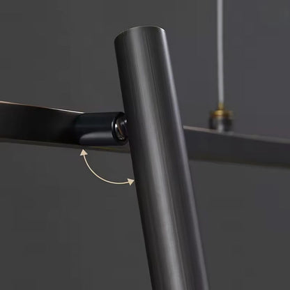 Harman LED Chandelier, 23W, 6 Sources, Neutral Light, Black Modern Chandeliers Προεπιλεγμένος τίτλος Alessandro Design