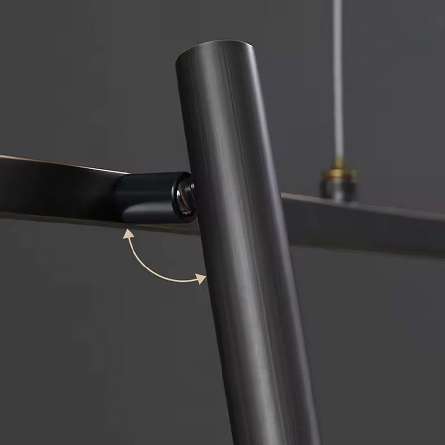 Harman LED Chandelier, 23W, 6 Sources, Neutral Light, Black Modern Chandeliers Προεπιλεγμένος τίτλος Alessandro Design