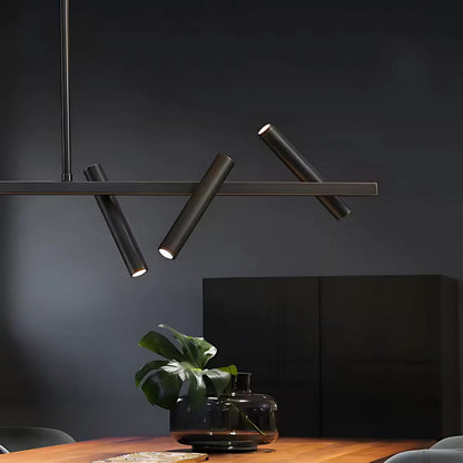 Harman LED Chandelier, 23W, 6 Sources, Neutral Light, Black Modern Chandeliers Προεπιλεγμένος τίτλος Alessandro Design