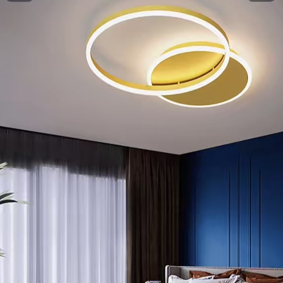 Πολυέλαιος LED με τηλεχειριστήριο RINOVA 47W, 2 κύκλοι, Κρύο/Ζεστό/Ουδέτερο φως, Ρυθμιζόμενο, Γυαλιστερό χρυσό Πολυέλαιος LED με τηλεχειριστήριο Προεπιλεγμένος τίτλος Alessandro Design