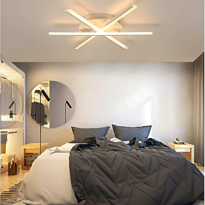 Πολυέλαιος LED με τηλεχειριστήριο ZOE, 40W, Κρύο/Ζεστό/Ουδέτερο φως, Ρυθμιζόμενο, Λευκός πολυέλαιος LED με τηλεχειριστήριο Προεπιλεγμένος τίτλος Alessandro Design