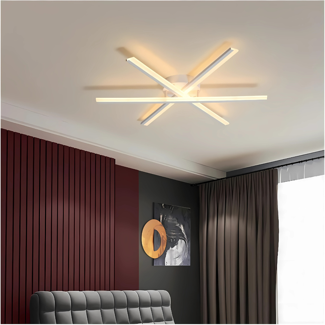 Πολυέλαιος LED με τηλεχειριστήριο ZOE, 40W, Κρύο/Ζεστό/Ουδέτερο φως, Ρυθμιζόμενο, Λευκός πολυέλαιος LED με τηλεχειριστήριο Προεπιλεγμένος τίτλος Alessandro Design
