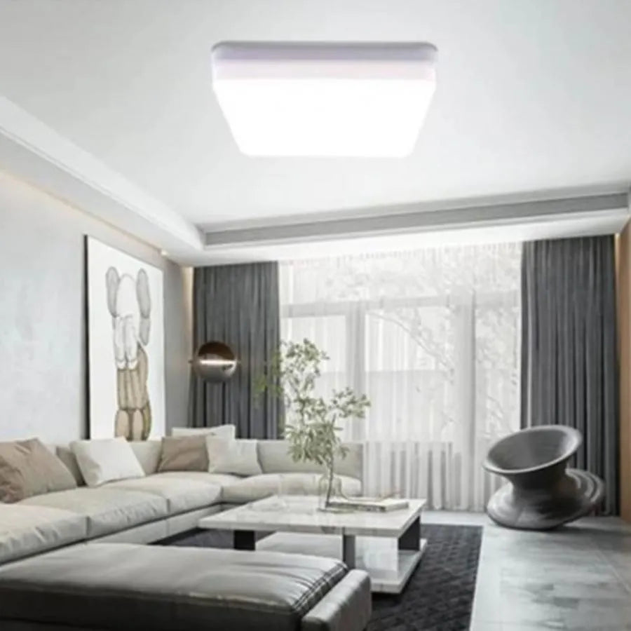 Φωτιστικό οροφής LED Cotena, 60W, Λευκό, IP.44, Τετράγωνα φωτιστικά οροφής LED Προεπιλεγμένος τίτλος Alessandro Design