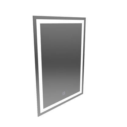 Ορθογώνιος καθρέφτης LED, 60x80cm, ΠΛΑΙΣΙΟ Basic Touch