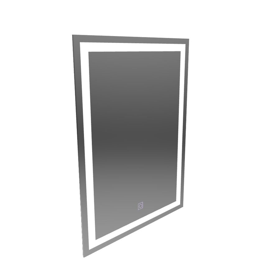 Ορθογώνιος καθρέφτης LED, 60x80cm, ΠΛΑΙΣΙΟ Basic Touch