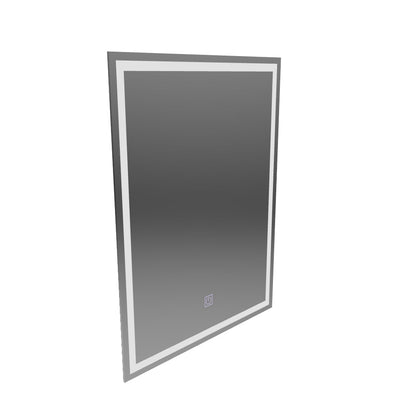 Ορθογώνιος καθρέφτης LED, 50x70cm, ΠΛΑΙΣΙΟ Basic Touch